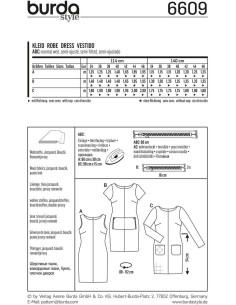 Patron de robe - Burda 6609 2