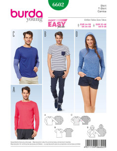 Patron de t-shirt - Burda 6602