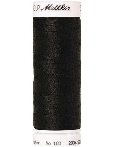Fil à coudre Mettler Seralon 200 m GammeCouleur Noir Coloris 