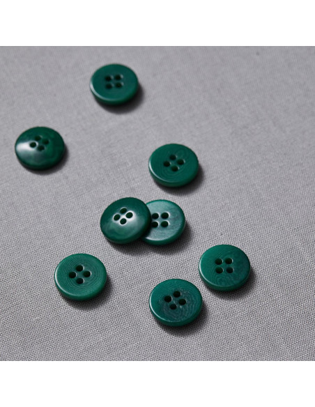 Bouton corozo plat - Vert