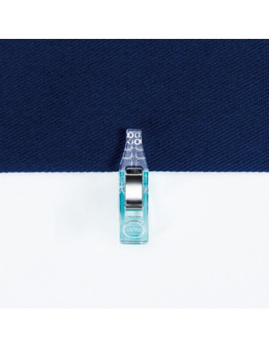 Lot 20 mini pinces Prodige Clover - Bleu et rouge