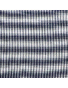 Tissu Vichy petits carreaux - Bleu marine 2