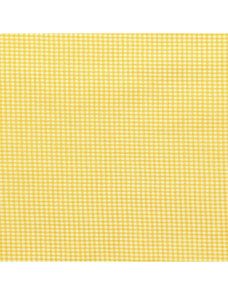 Tissu Vichy petits carreaux - Jaune