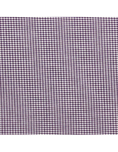 Tissu Vichy petits carreaux - Lilas