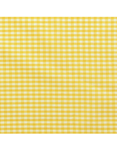 Tissu Vichy grands carreaux - Jaune 2