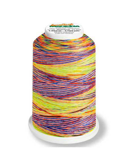 Cône de fil mousse Madeira Aeroflock Multicolor 1000 m