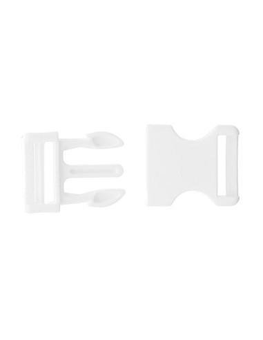 Boucle banane 25 mm - Blanc