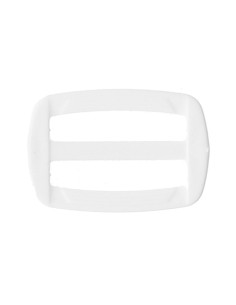 Boucle coulissante plastique blanc 30 mm