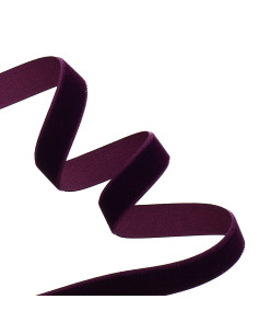Ruban velours - Aubergine