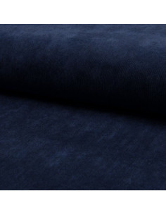 Tissu velours milleraies - Bleu marine