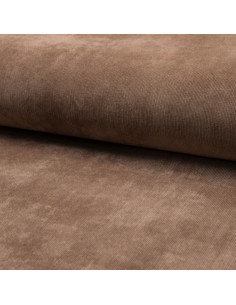 Tissu velours milleraies - Chocolat
