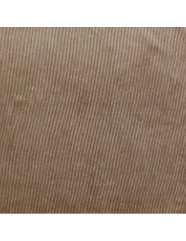 Tissu velours milleraies - Chocolat