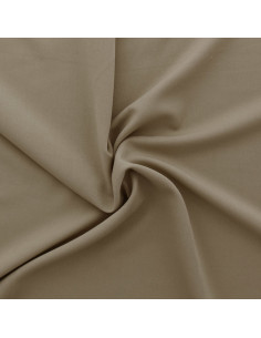Tissu gabardine stretch - Beige foncé