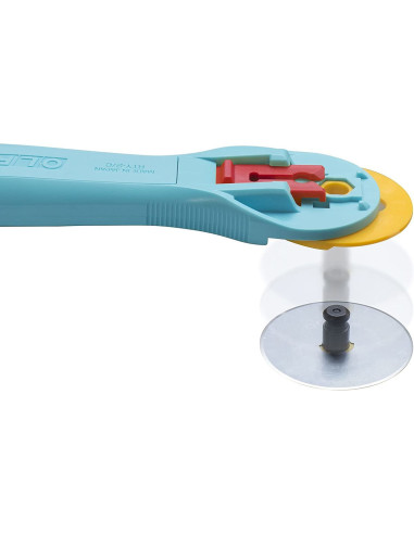 Cutter circulaire ergonomique Turquoise Olfa 45mm