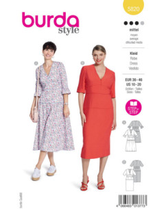 Patron de robe - Burda 5820