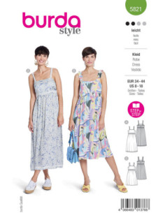 Patron de robe - Burda 5821