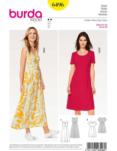 Patron de robe - Burda 6496