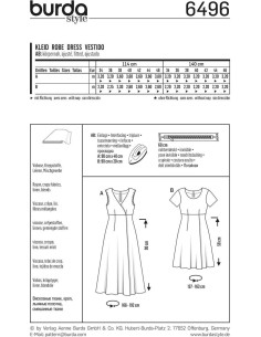 Patron de robe - Burda 6496 2