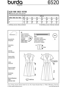 Patron de robe - Burda 6520 2