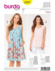 Patron de robe et haut - Burda 6532