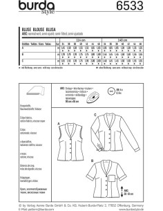 Patron de chemisier - Burda 6533 2