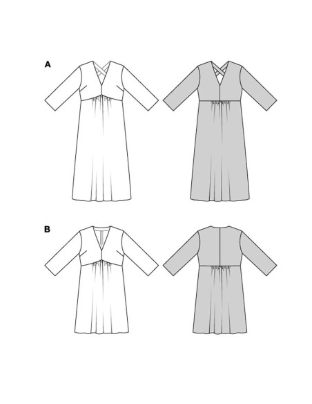 Patron de robe - Burda 5816