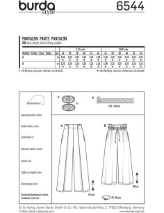 Patron de pantalon - Burda 6544 2