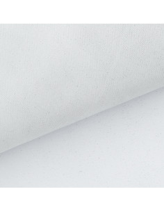 Tulle pailleté - Blanc