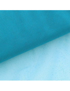 Tulle pailleté - Bleu turquoise