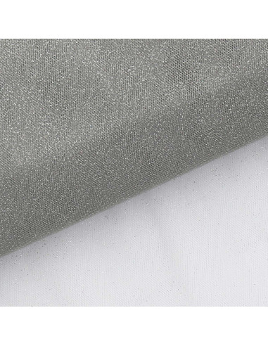 Tulle pailleté - Argent