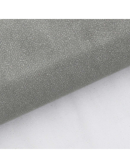 Tulle pailleté - Argent