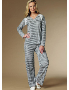 Patron de peignoir, haut, chemise de nuit et pantalon - Butterick 6428