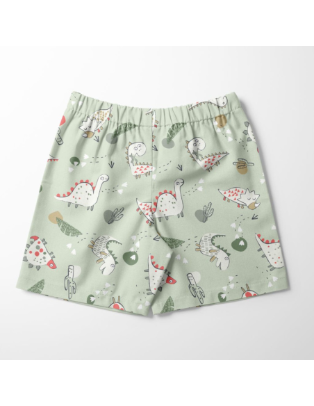 Tissu lycra maillot de bain - Dinoz vert