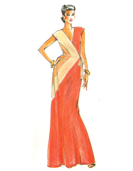 Patron de robe vintage - Vogue 2100