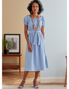Patron de robe et ceinture - Butterick 6757 2