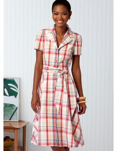 Patron de robe, chemise, ceinture et écharpe - Butterick 6843 2