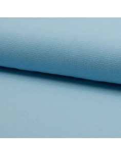 Tissu crêpe légère extensible - Bleu