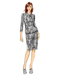 Patron de robe, haut, jupe et pantalon - Butterick 6858 2