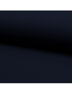 Tissu crêpe légère extensible - Bleu marine