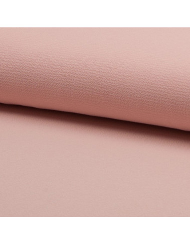 Tissu crêpe légère extensible - Saumon