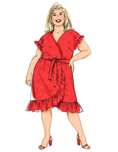 Patron de robe et ceinture - Butterick 6873 2
