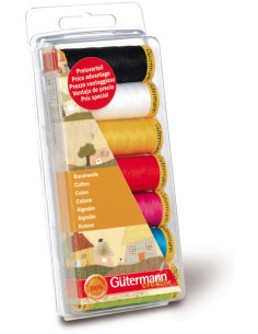 Set de 7 fils à coudre coton Gütermann