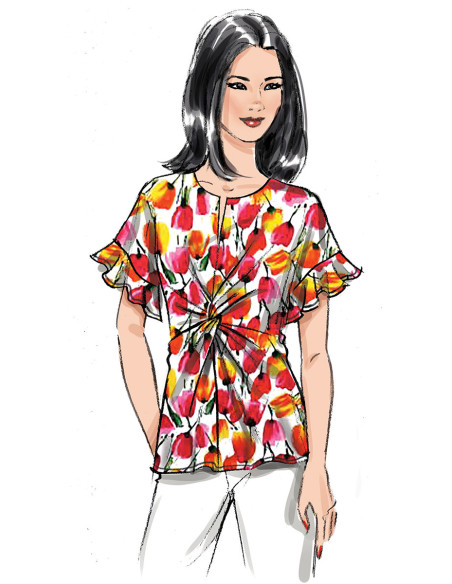 Patron de haut - Butterick 6899