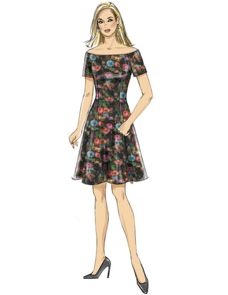 Patron De Robe Butterick Pour Femme - Taille 36 à 44 - Modèle Pull Avec Variations Encollure - Pour Jersey Et Coton