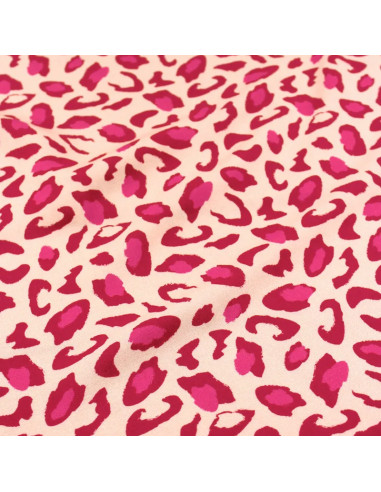 Tissu viscose Bagheera Rouge Grenade - Églantine & Zoé