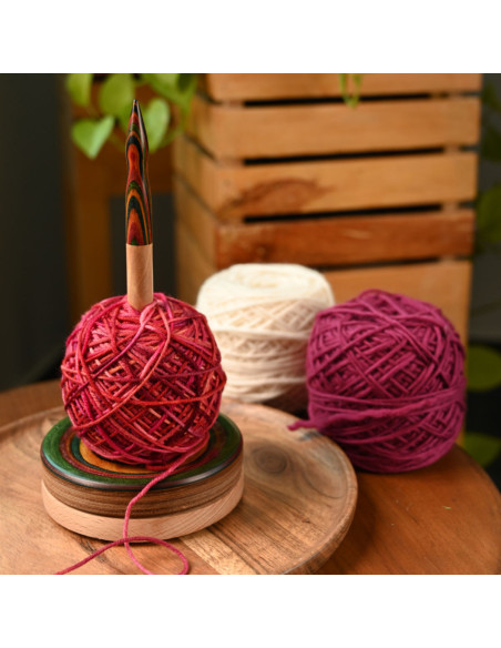 Support pelote de laine en bois KnitPro Signature