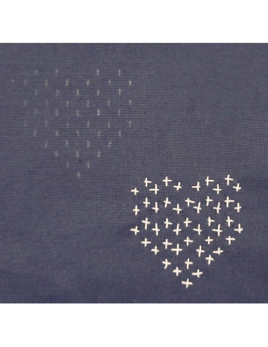 Gabarit pour sashiko Restyle - Coeurs