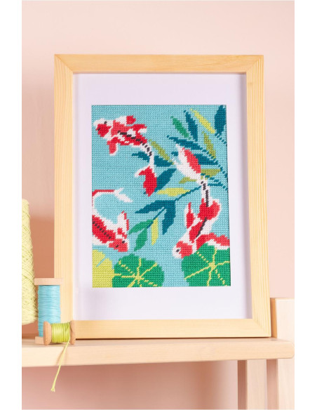 Canevas Pénélope motif carpe