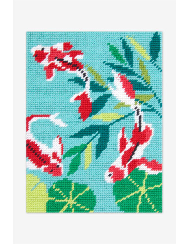 Canevas motif carpe