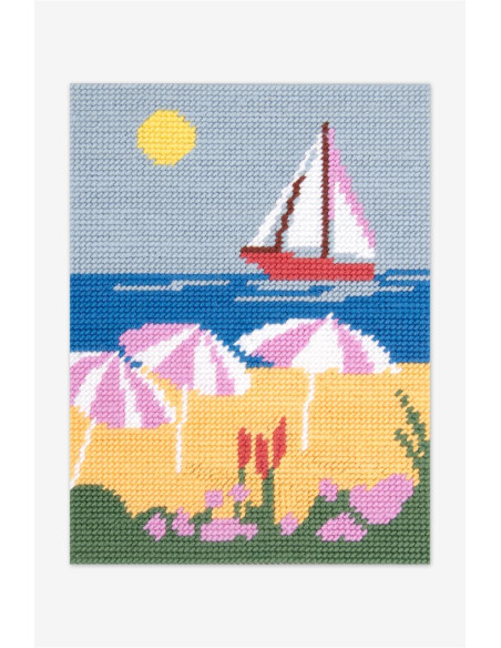 Canevas motif plage
